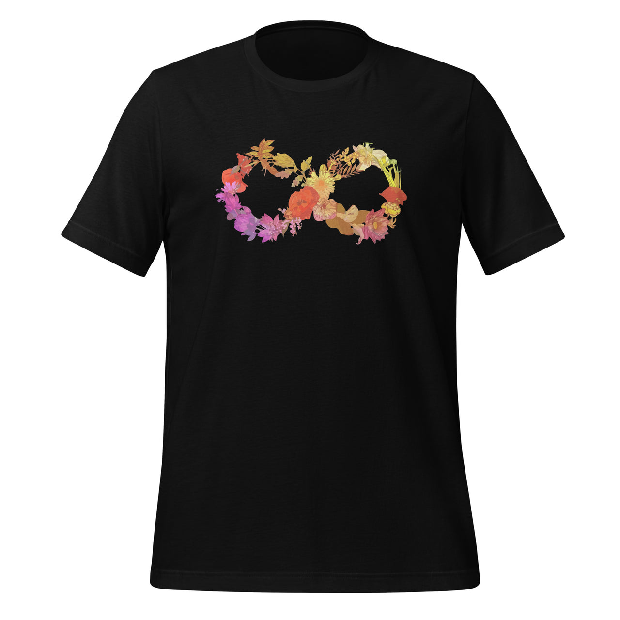 Autism Infinity Symbol Wildflowers Floral Neurodiversity Unisex T-Shirt