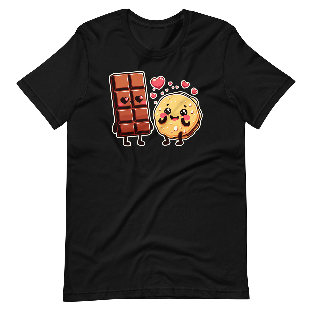 Choco And Pancake Couples Love Matching Chocolate Day Unisex T-Shirt