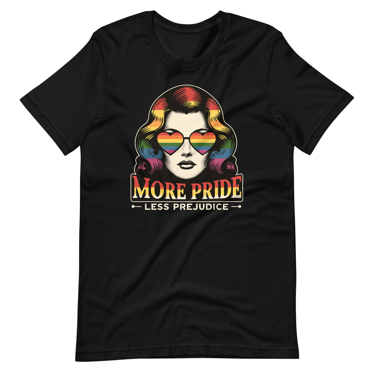 More Pride Less Prejudice LGBT Month Gay Pride Month Unisex T-Shirt