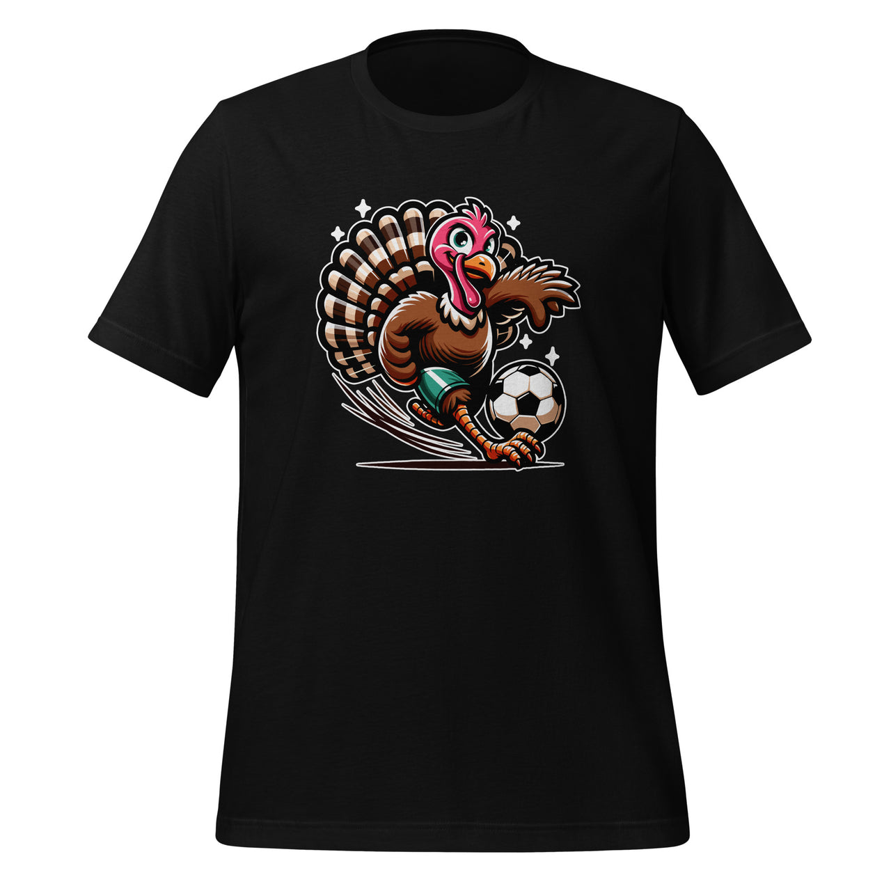 Turkey Playing Soccer Turkey Lovers Month Thanksgiving Unisex T-Shirt