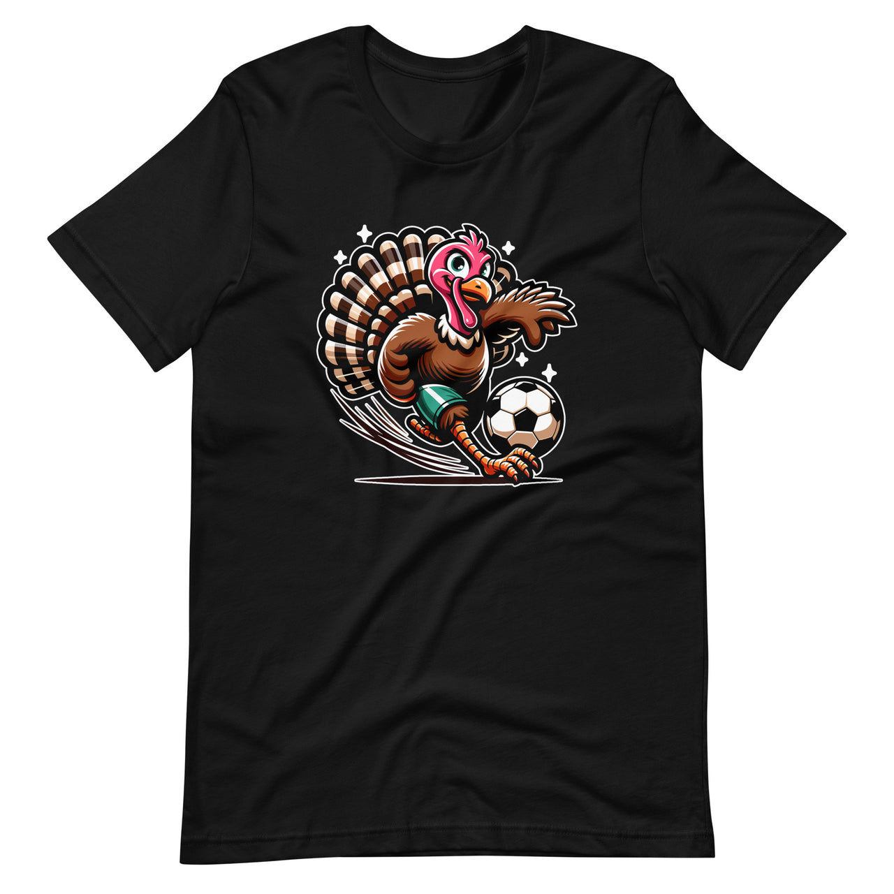 Turkey Playing Soccer Turkey Lovers Month Thanksgiving Unisex T-Shirt