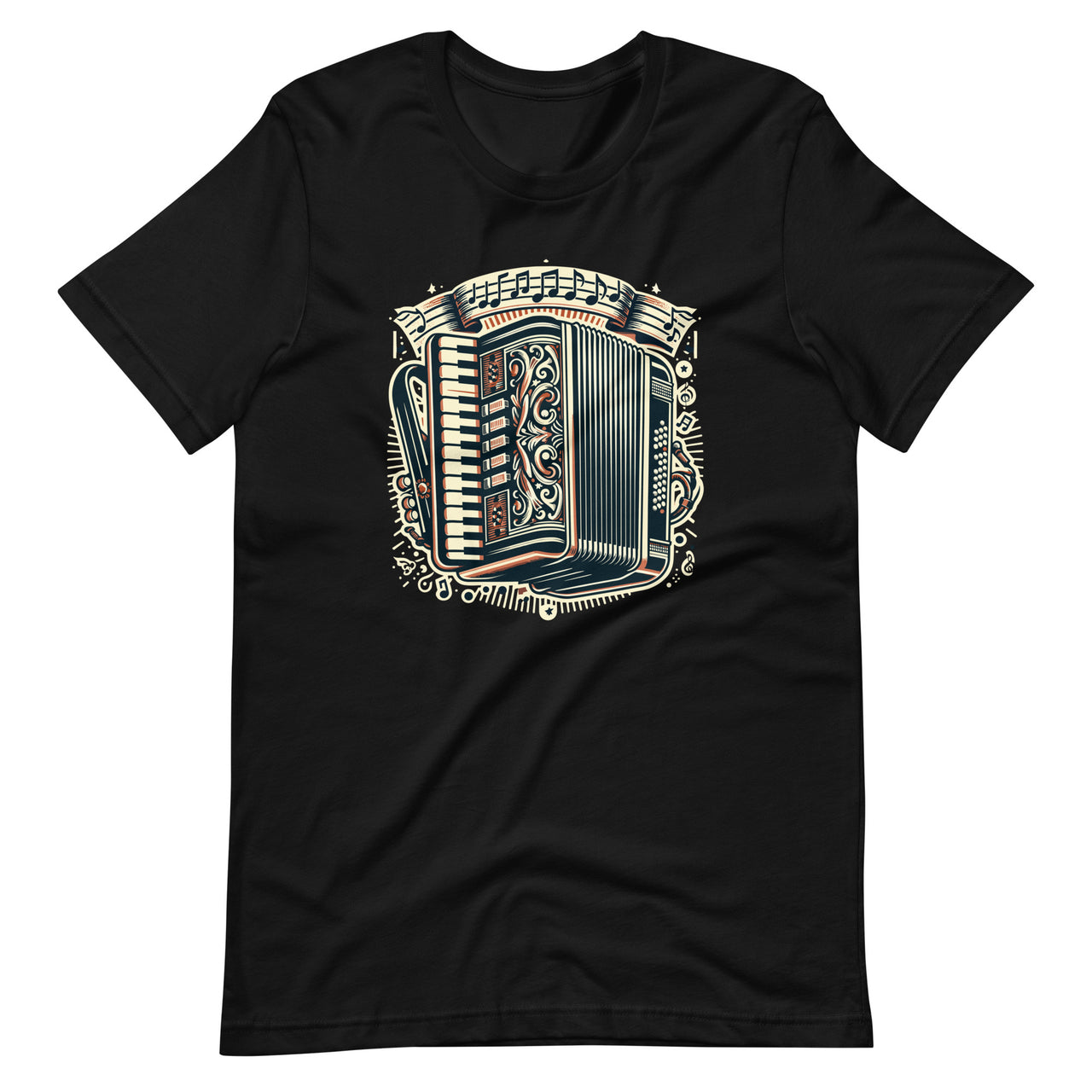 Retro Air Accordion Player Choir Musical Accordion Awareness Unisex T-Shirt