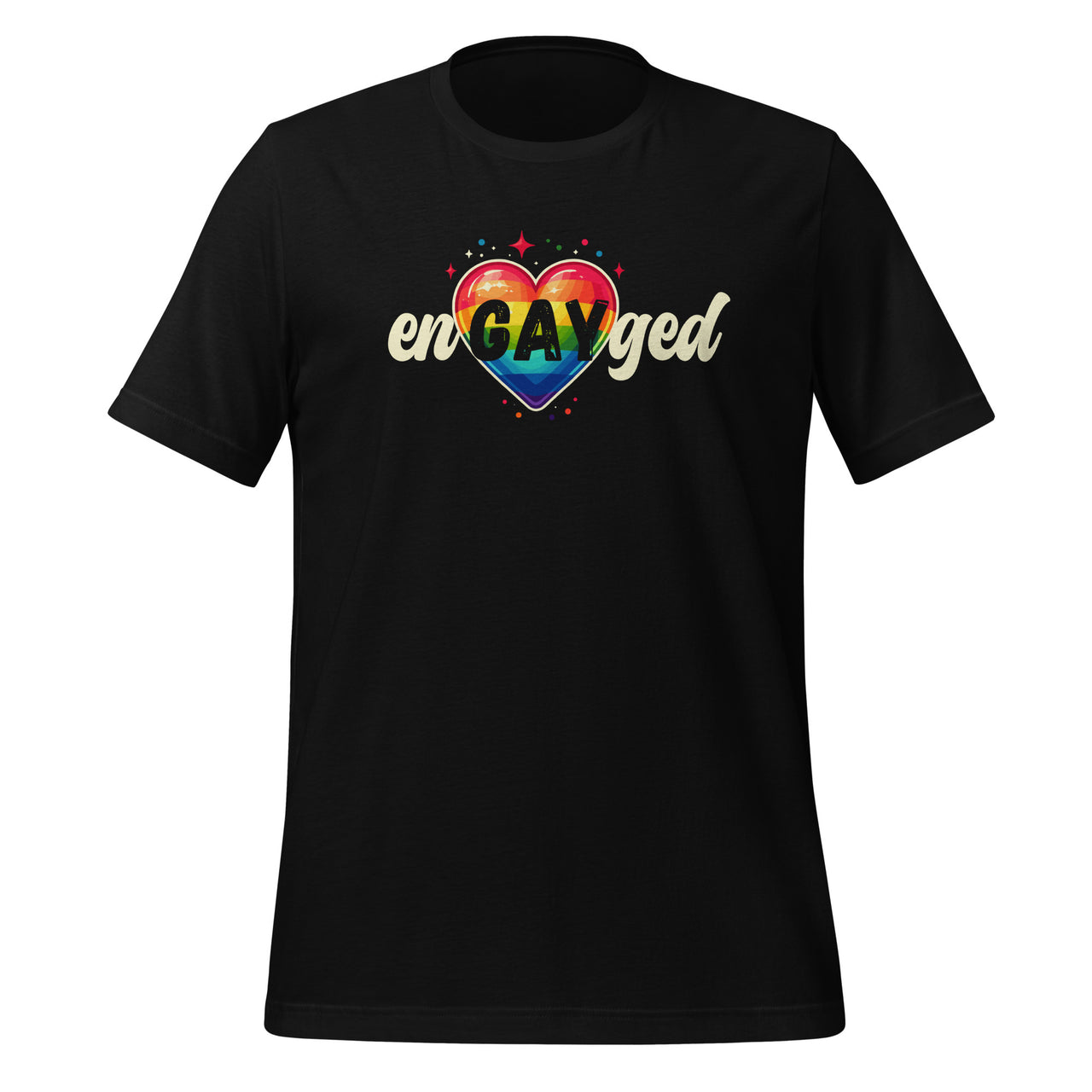 Engayged LGBT Pride Engaged Gay Bridesmaid Wedding Lesbian Unisex T-Shirt