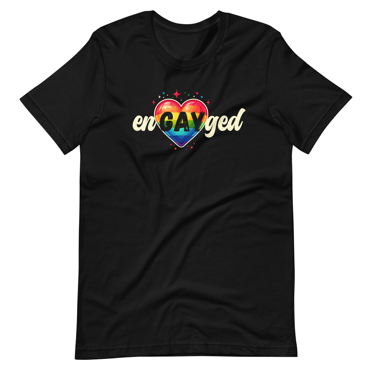 Engayged LGBT Pride Engaged Gay Bridesmaid Wedding Lesbian Unisex T-Shirt