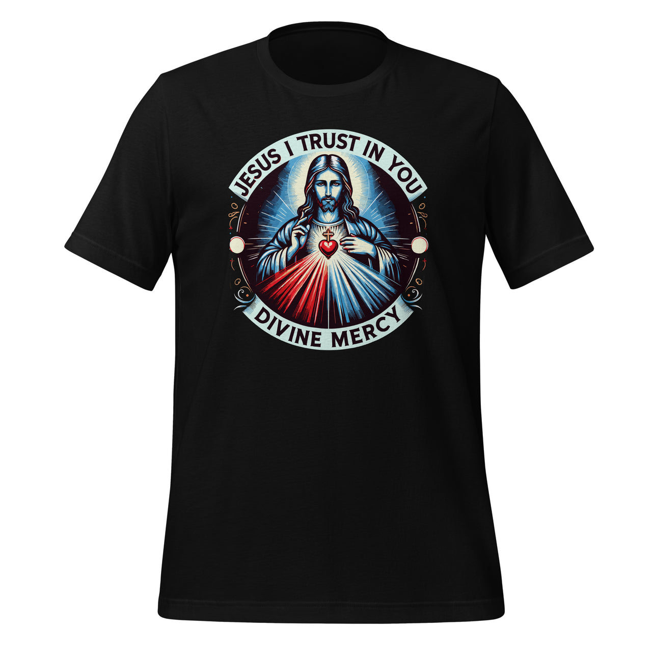 Jesus I Trust In You Divine Mercy Catholic Graphic Christian Unisex T-Shirt