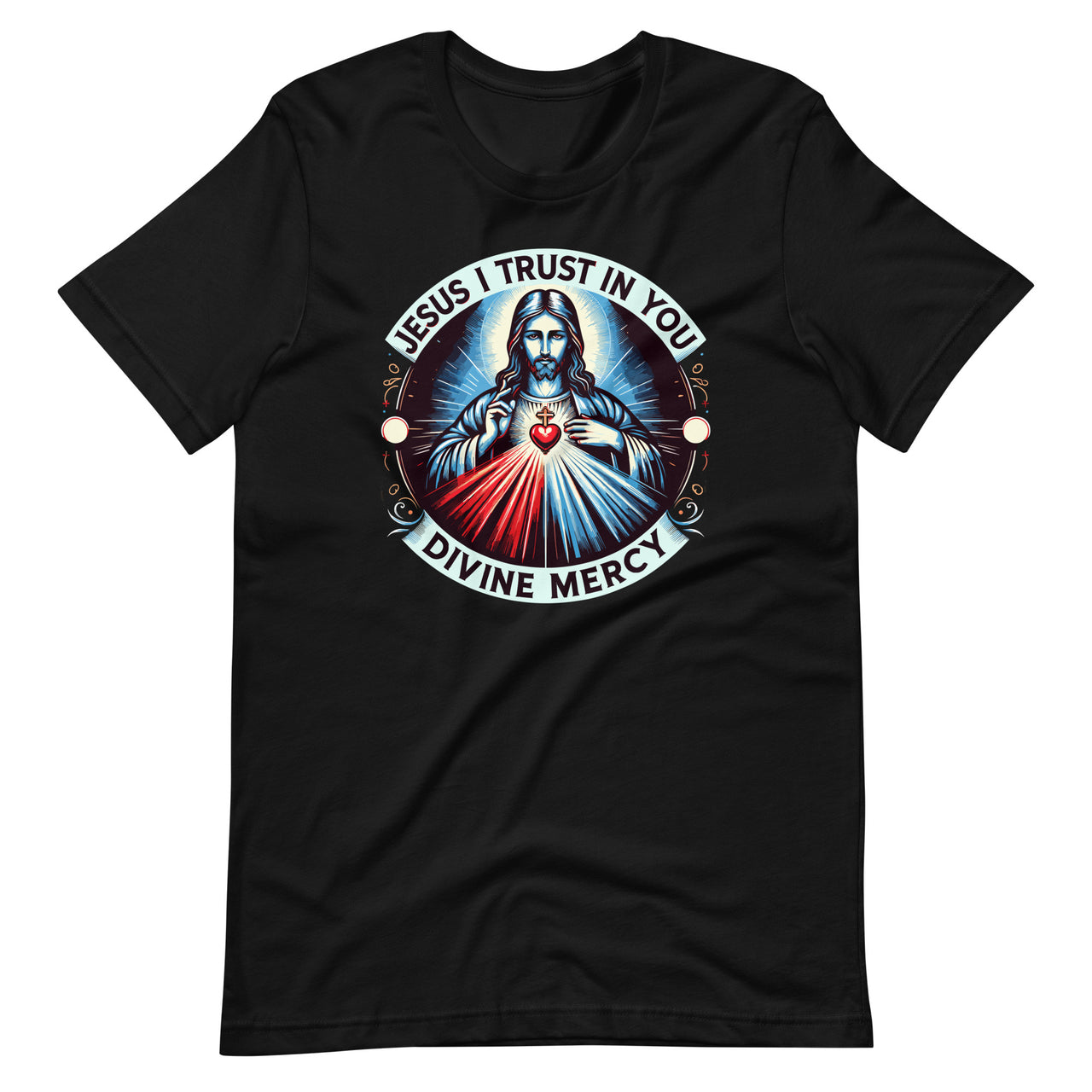 Jesus I Trust In You Divine Mercy Catholic Graphic Christian Unisex T-Shirt