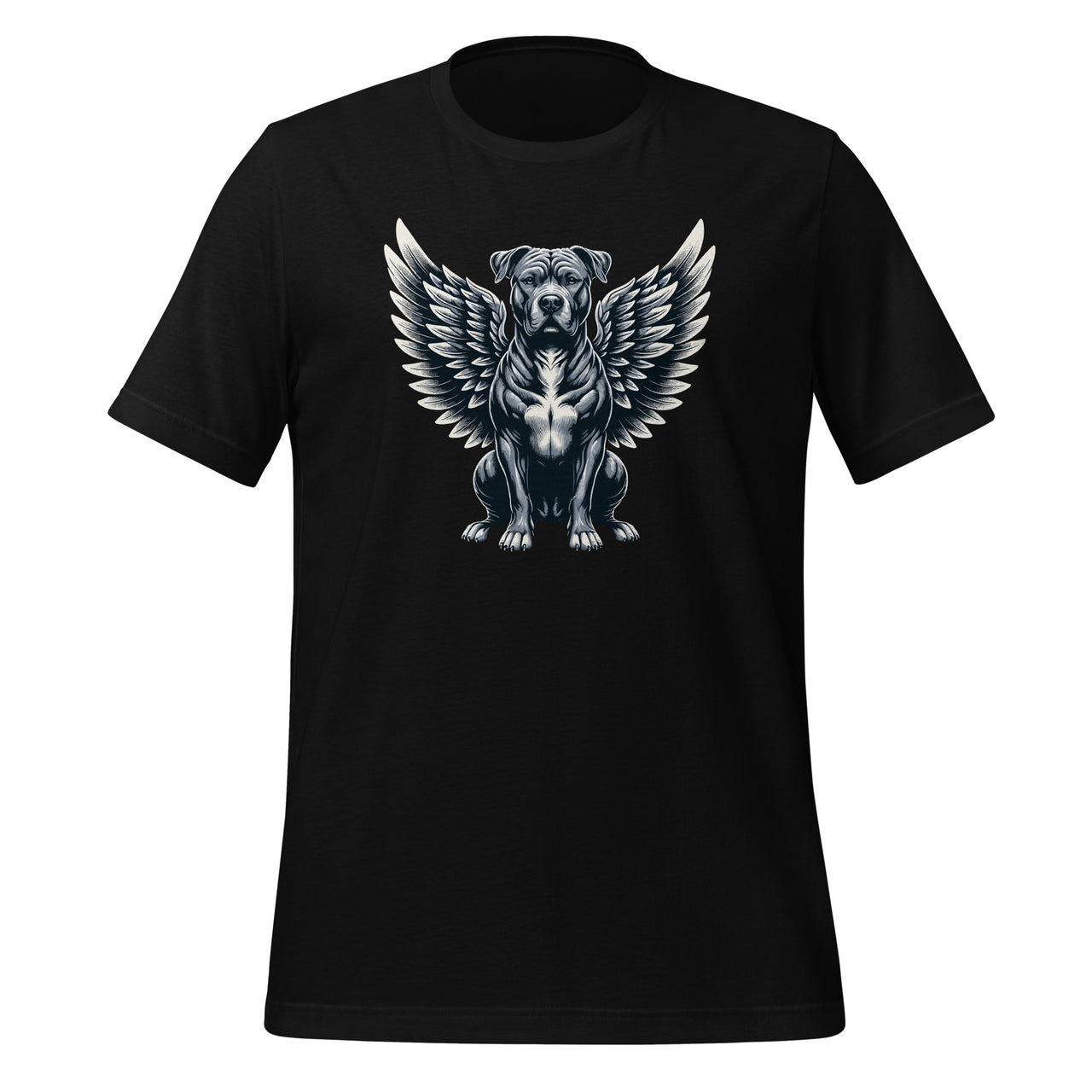 Pitbull Angel Dog With Wings Animal Pet Memorial Unisex T-Shirt