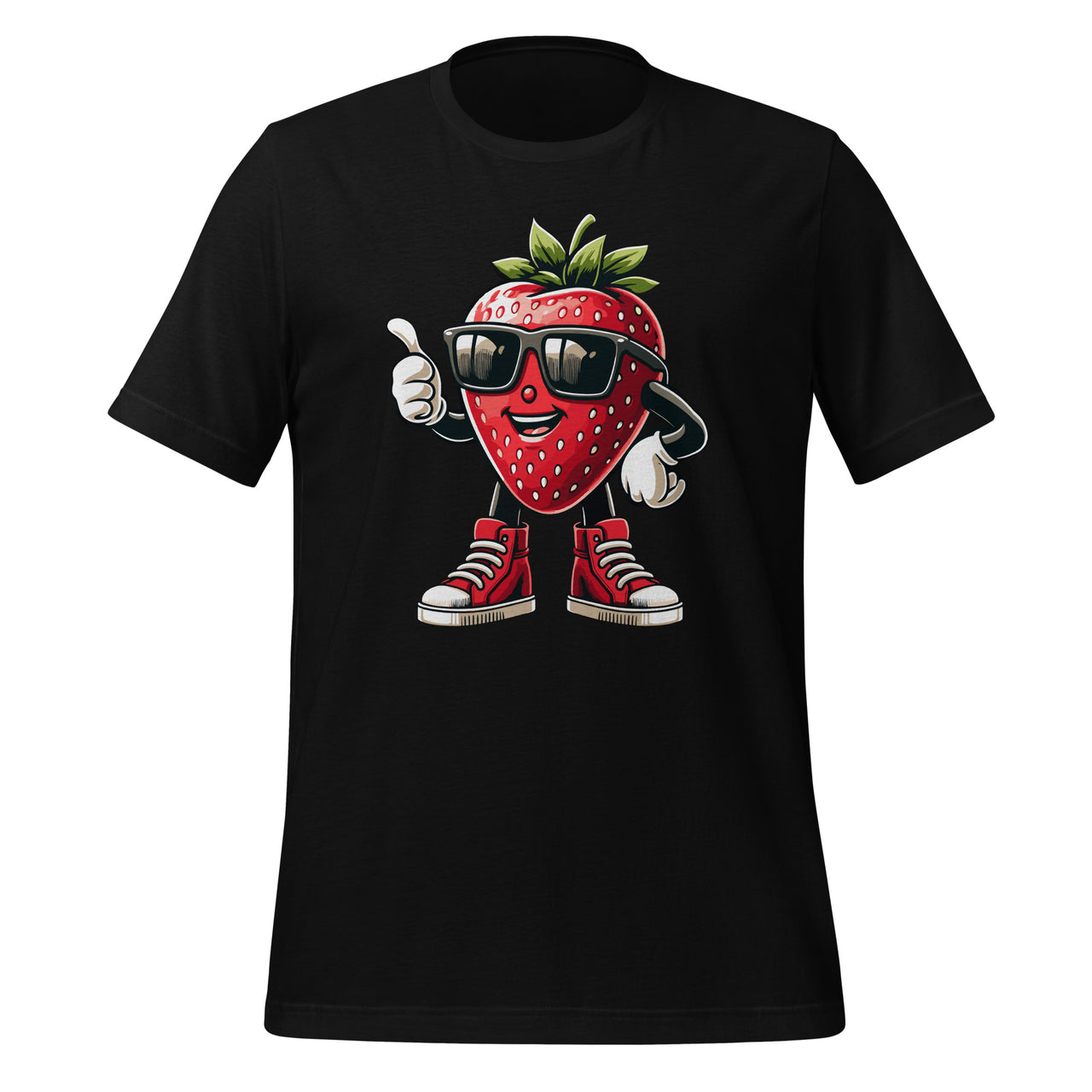 Partying Strawberry Costume Sunglasses Boys Girls Unisex T-Shirt