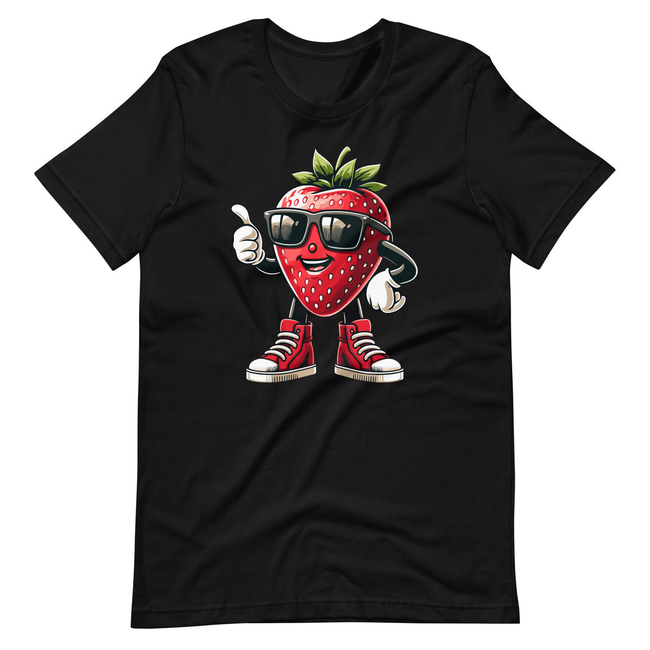 Partying Strawberry Costume Sunglasses Boys Girls Unisex T-Shirt