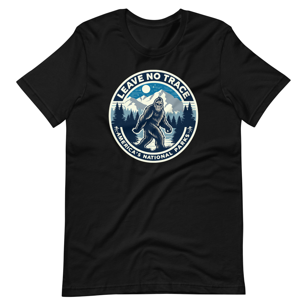 Leave No Trace America National Parks Funny Bigfoot Unisex t-Shirt