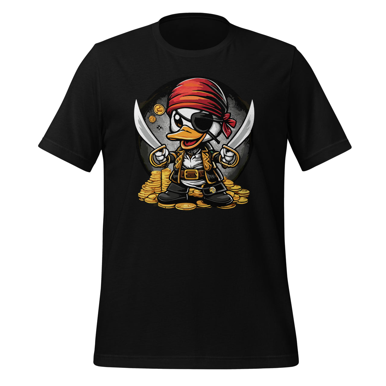 Pirate Duck Swords Cruise Find Hide Eye Patch Humor Unisex T-Shirt