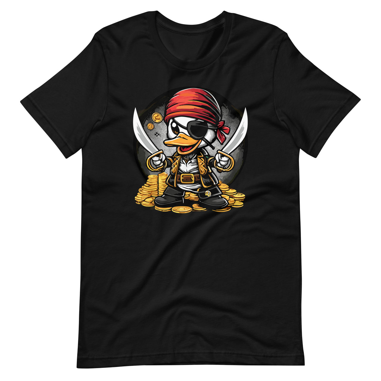 Pirate Duck Swords Cruise Find Hide Eye Patch Humor Unisex T-Shirt