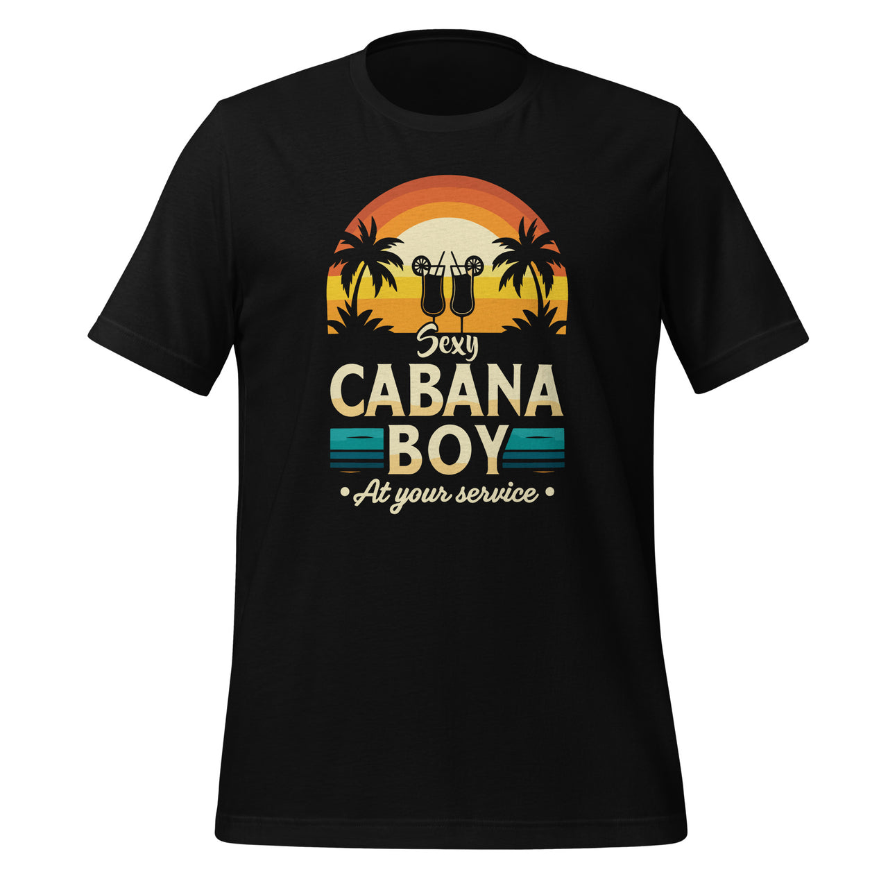 Cabana Boy At Your Service Pool Party Bartender Unisex T-Shirt