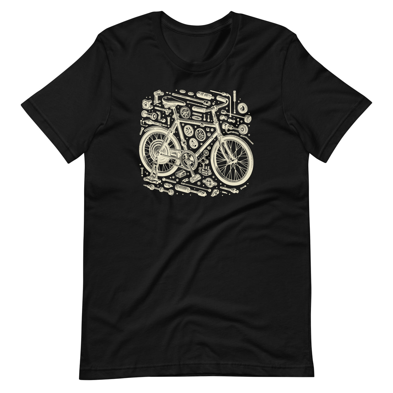 Bicycle Anatomy Cycling Cyclist Biker Funny Biking Unisex T-Shirt