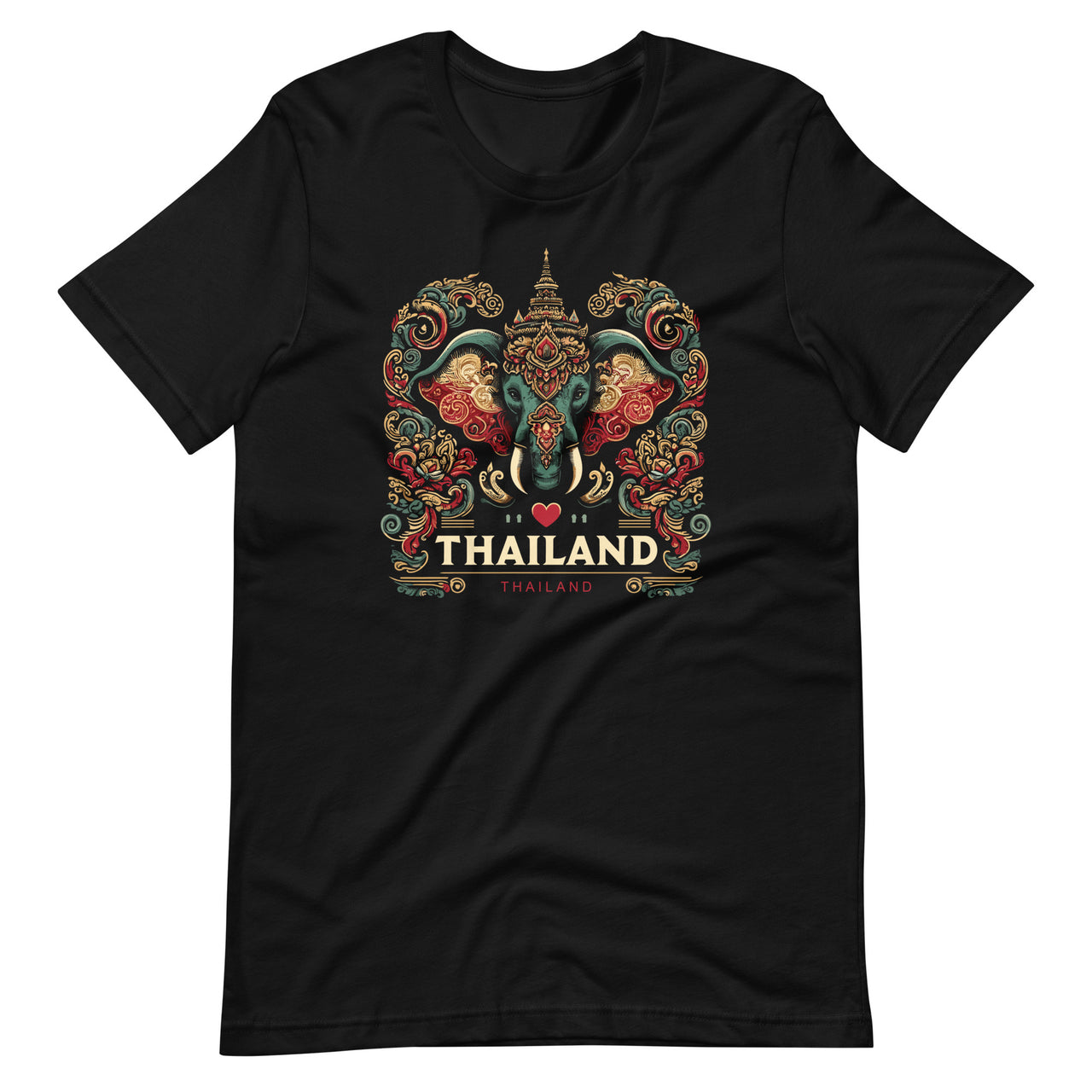 I Love Thailand Elephant Souvenir Vacation Trip Unisex T-Shirt