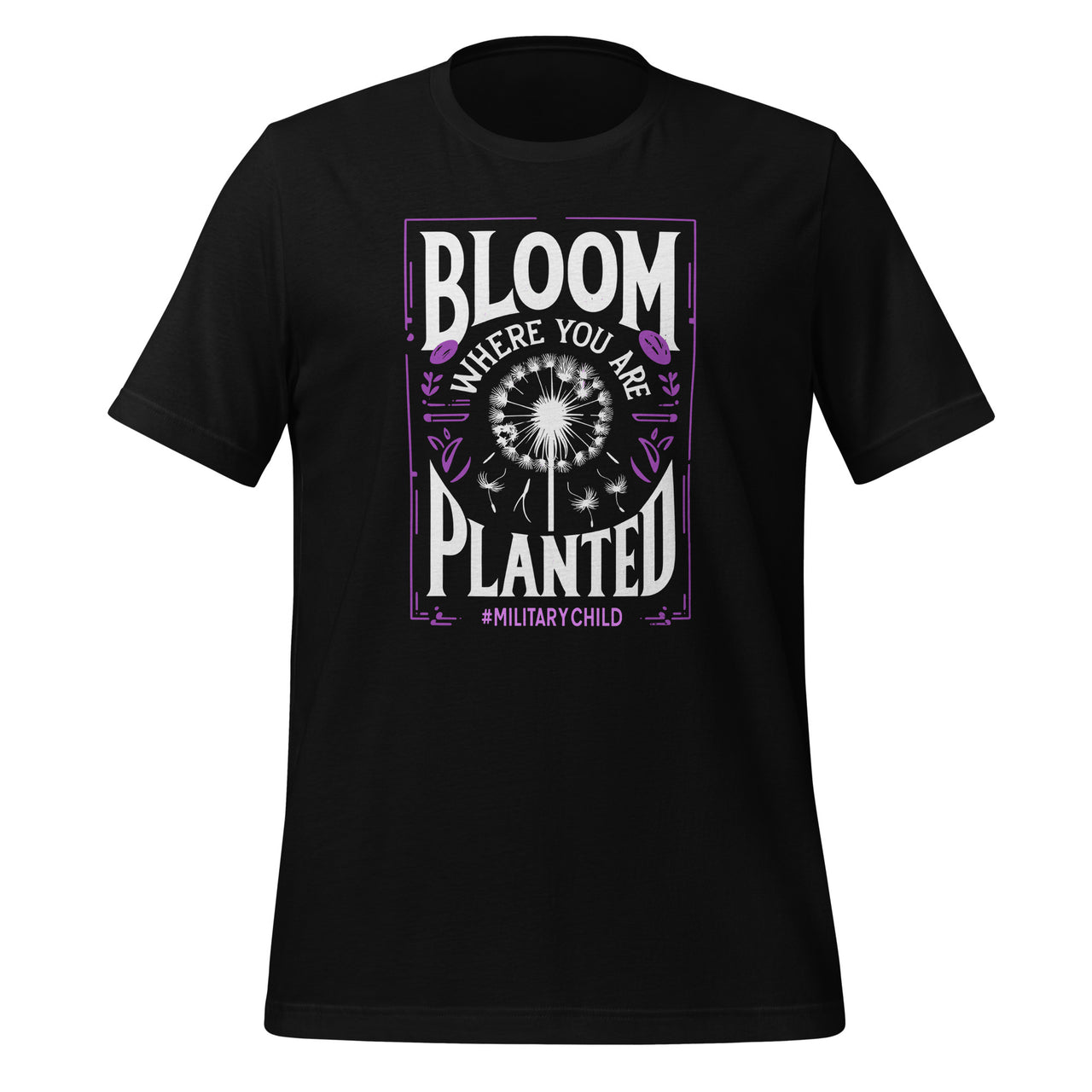 Bloom Where You Are Planted Month of the Military Child  Unisex T-Shirt