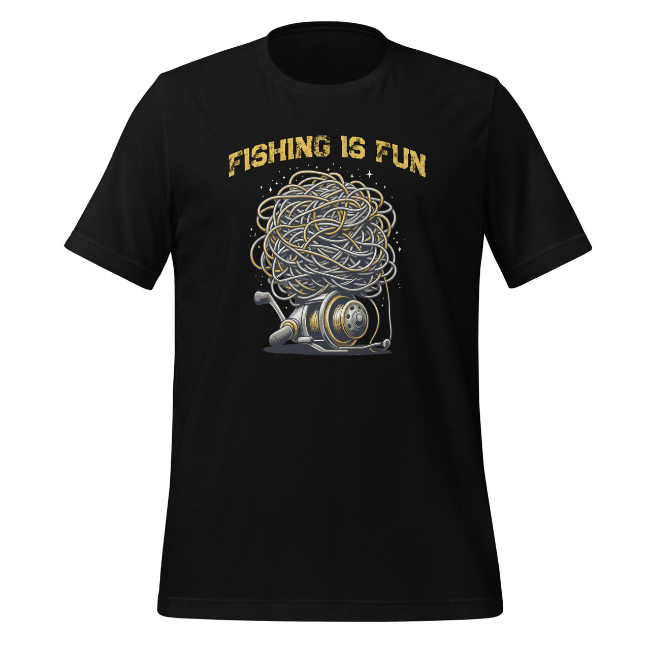 Fishing Is Fun Bird's Nest Funny Trendy Art Unisex T-Shirt