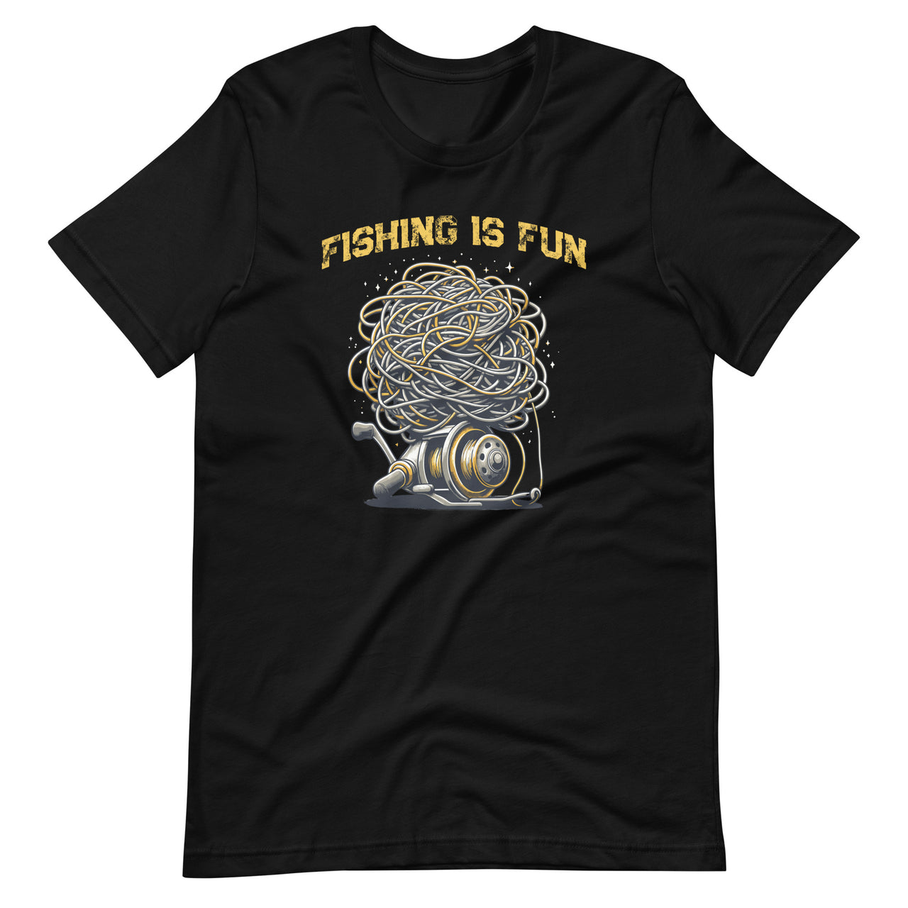 Fishing Is Fun Bird's Nest Funny Trendy Art Unisex T-Shirt