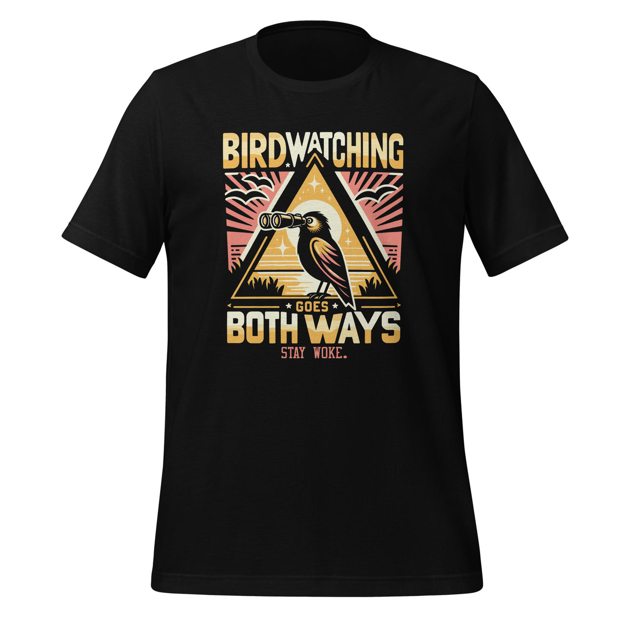 Birdwatching Goes Both Ways Funny Bird Watcher Bird Day Unisex T-Shirt