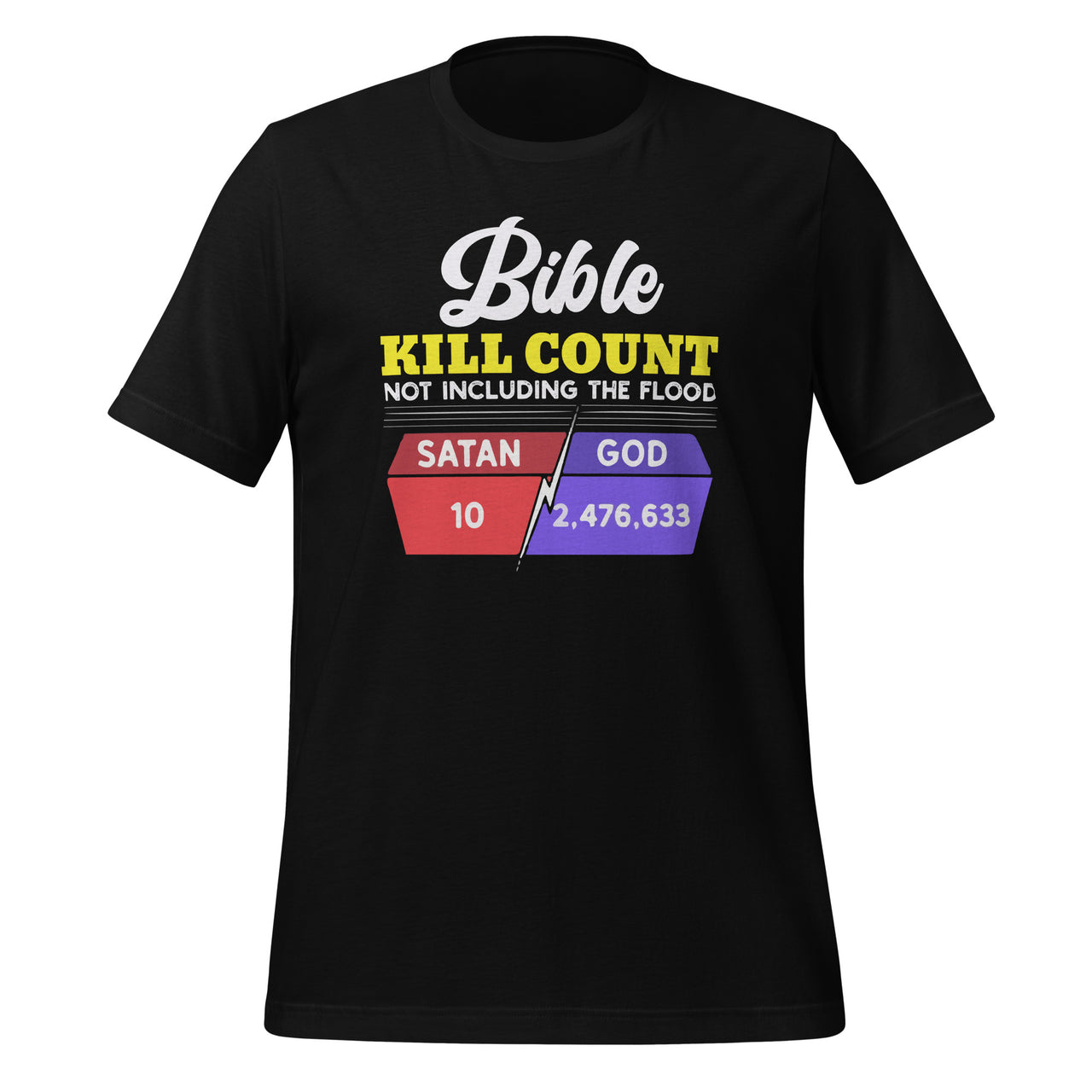 Bible Kill Count Not Including The Flood God Unisex T-Shirt