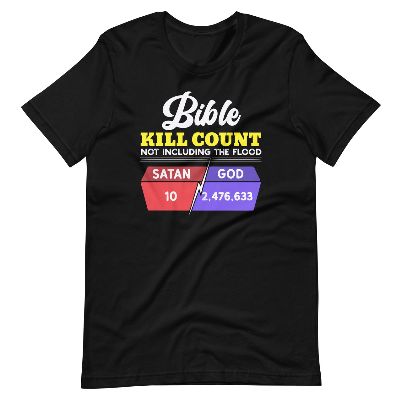 Bible Kill Count Not Including The Flood God Unisex T-Shirt