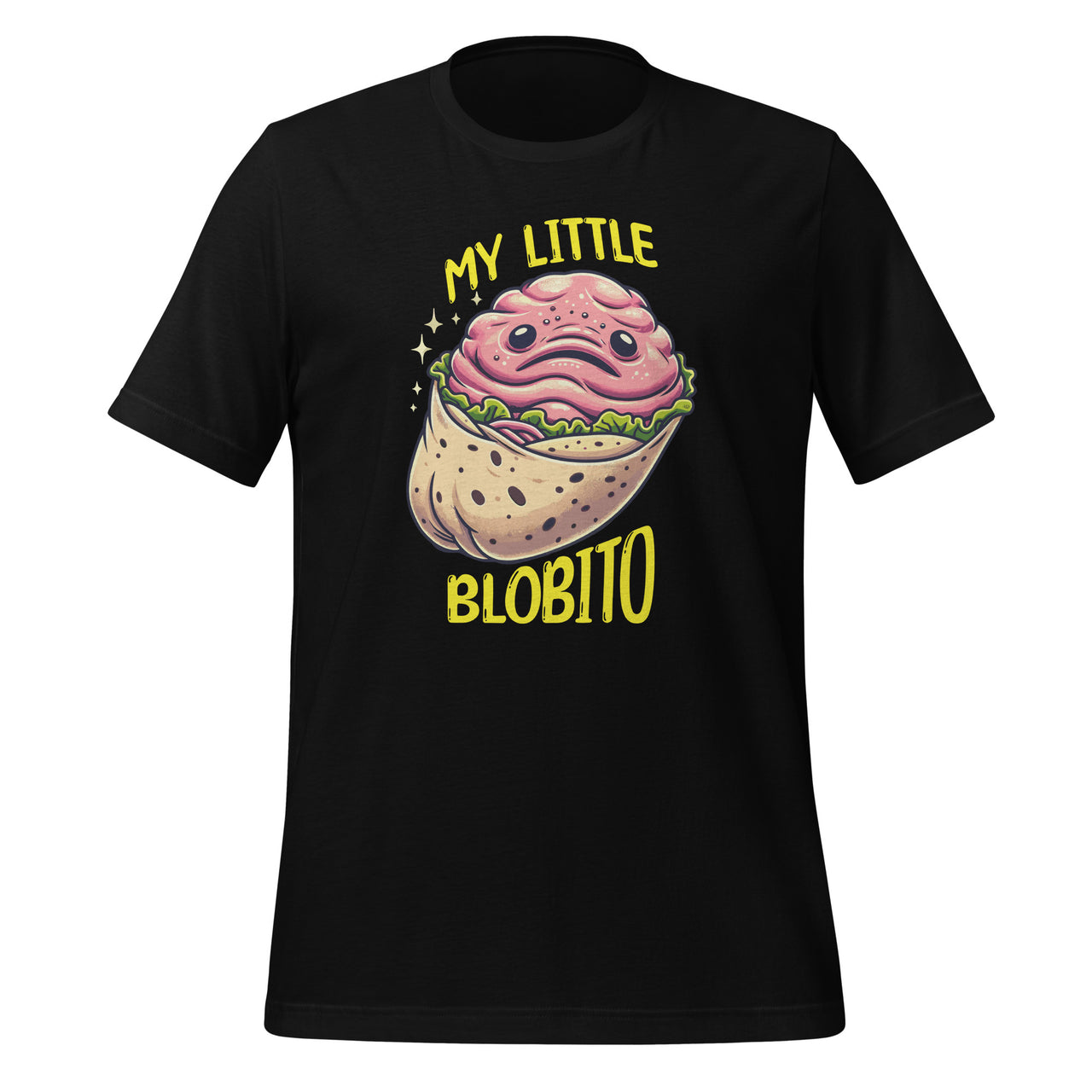 Burrito Blobfish Blobfisher Costume Stuffed Animal Face Pun Unisex T-Shirt