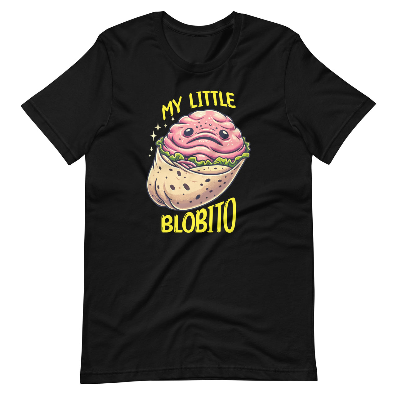 Burrito Blobfish Blobfisher Costume Stuffed Animal Face Pun Unisex T-Shirt