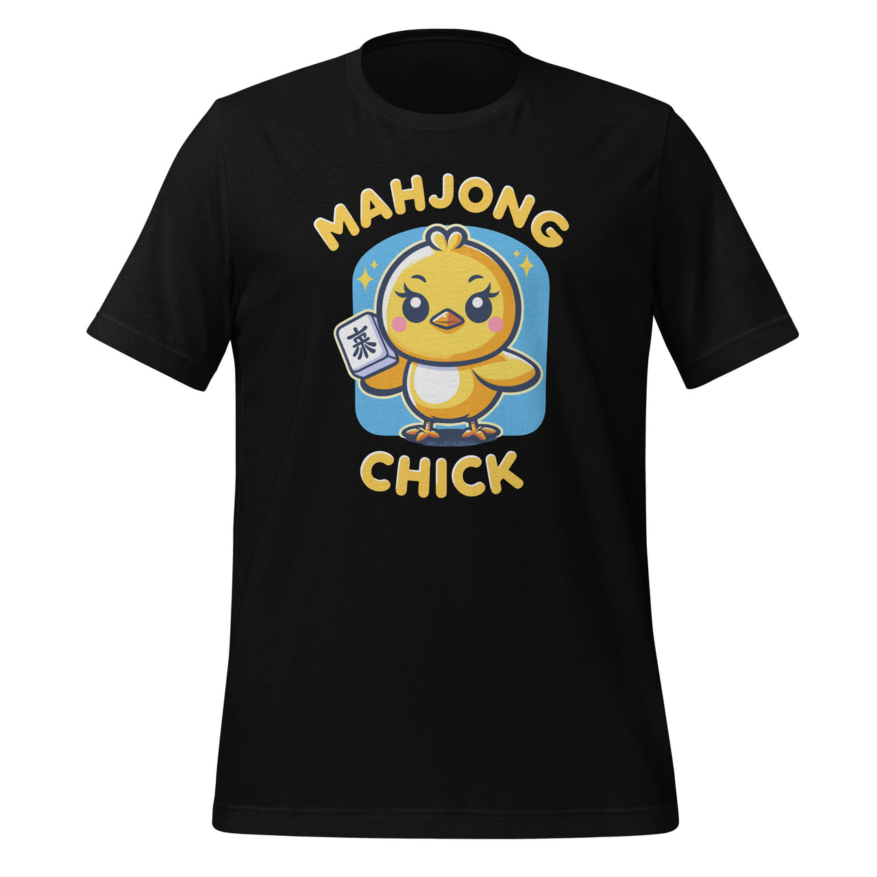 Mahjong Chick Player Board Game Mah-Jongg China Solitaire Unisex T-Shirt