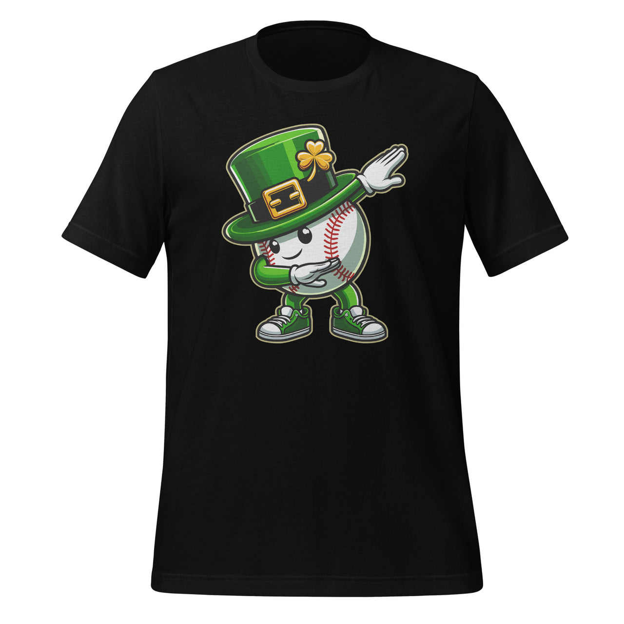 Baseball Dabbing Leprechaun Hat Shamrock St Patricks Day Unisex T-Shirt