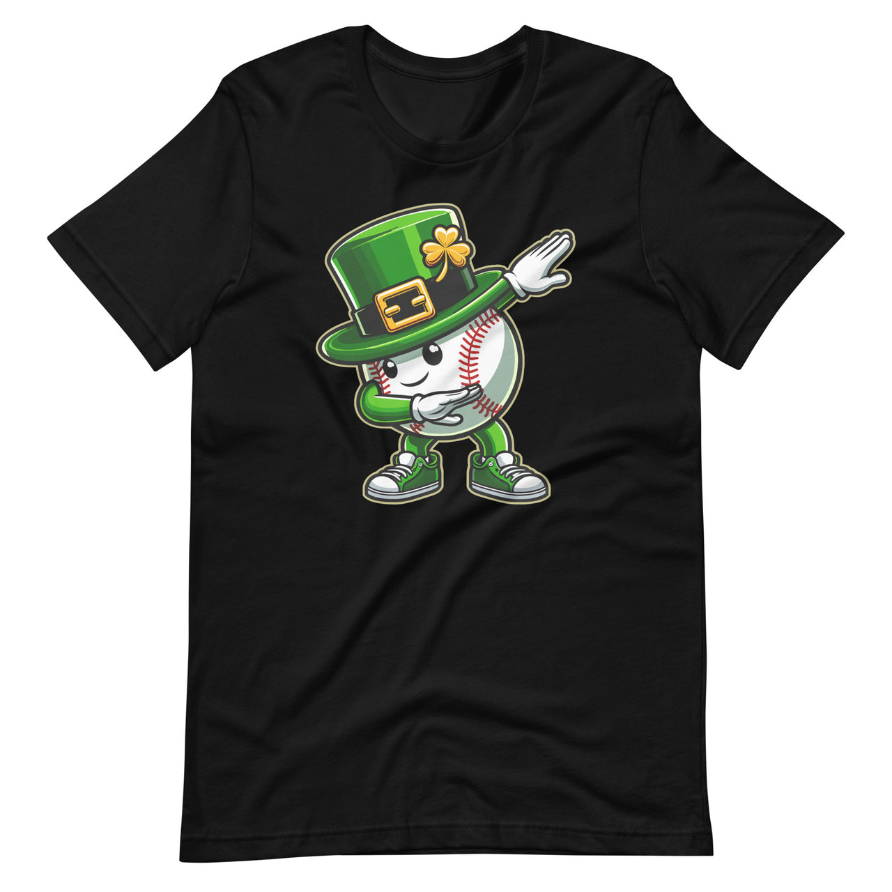 Baseball Dabbing Leprechaun Hat Shamrock St Patricks Day Unisex T-Shirt