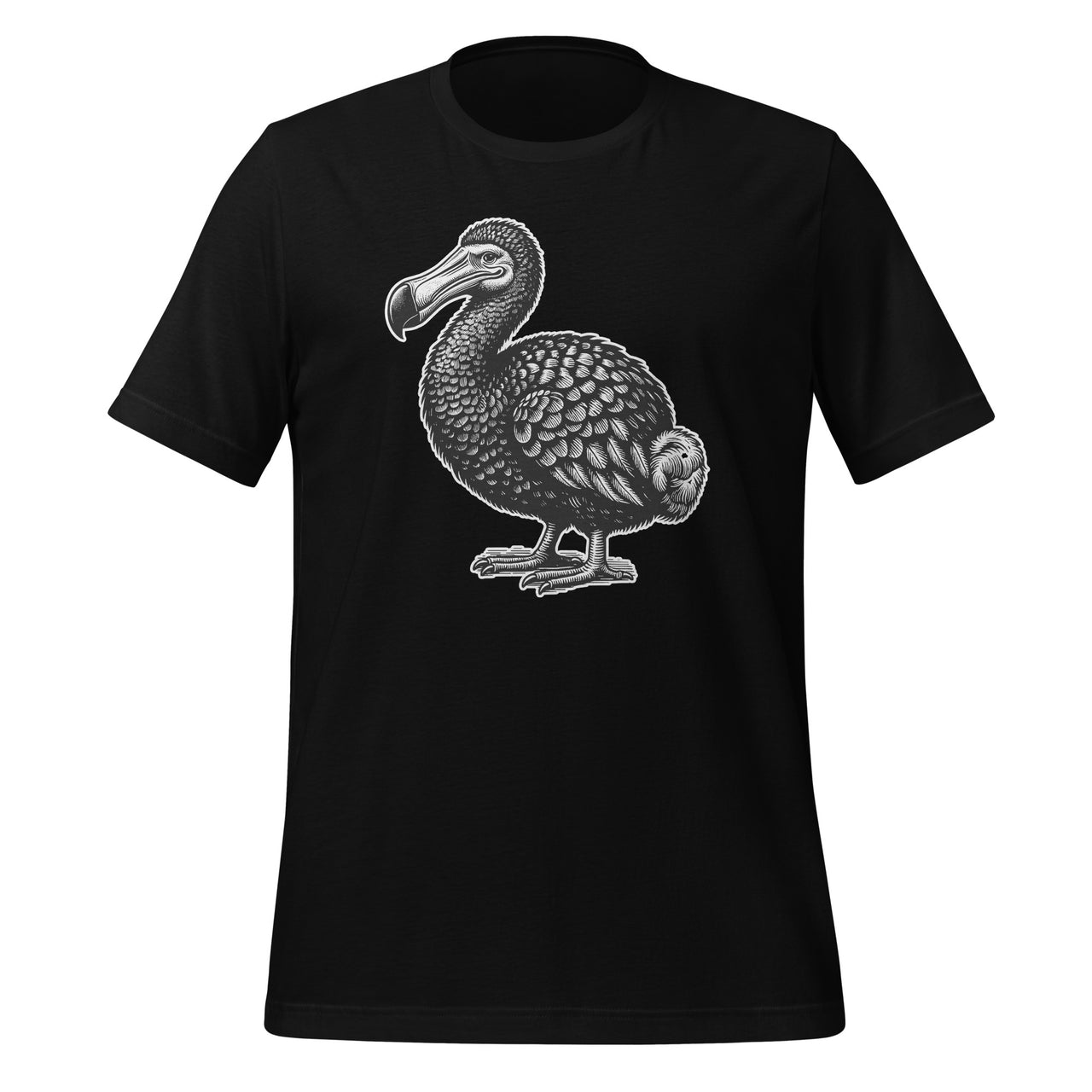 Dodo Draw a Picture Of Bird Day Ornithology Black Line Drawing Unisex T-Shirt