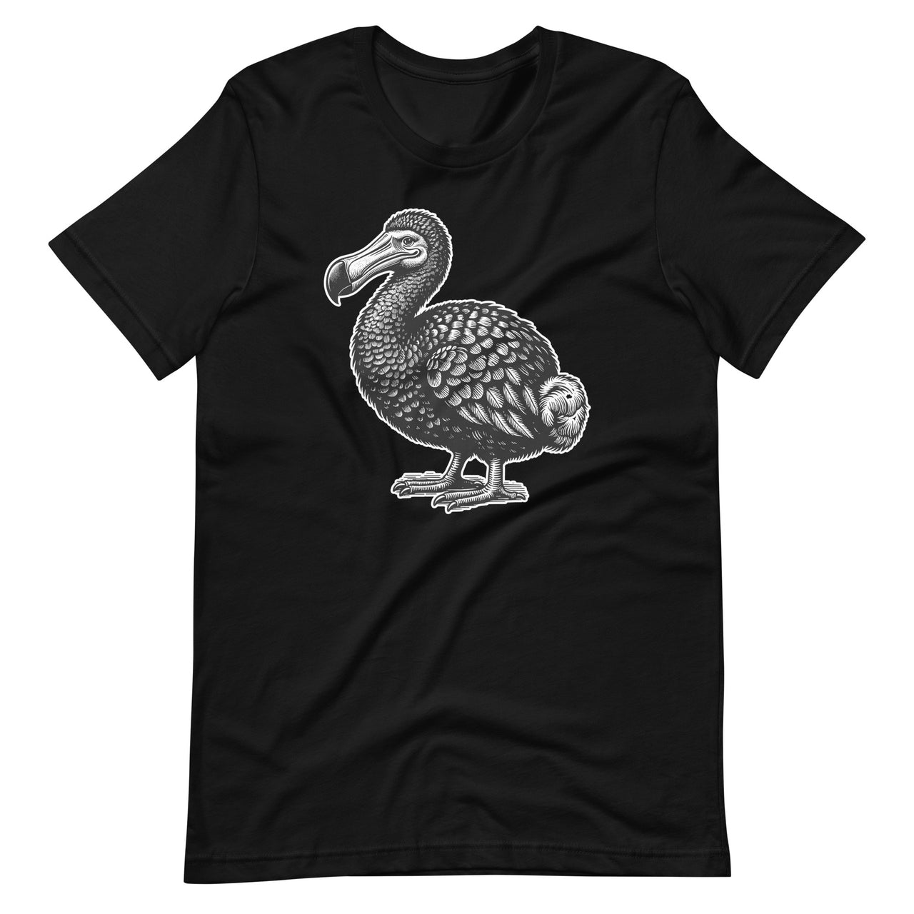 Dodo Draw a Picture Of Bird Day Ornithology Black Line Drawing Unisex T-Shirt