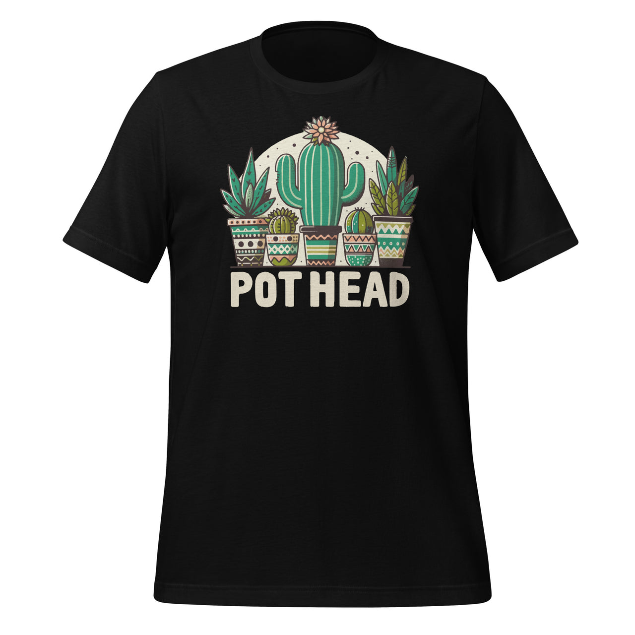 Plant Lover and Gardener Pot Head Succulent Plant Appreciation Day Unisex T-Shirt