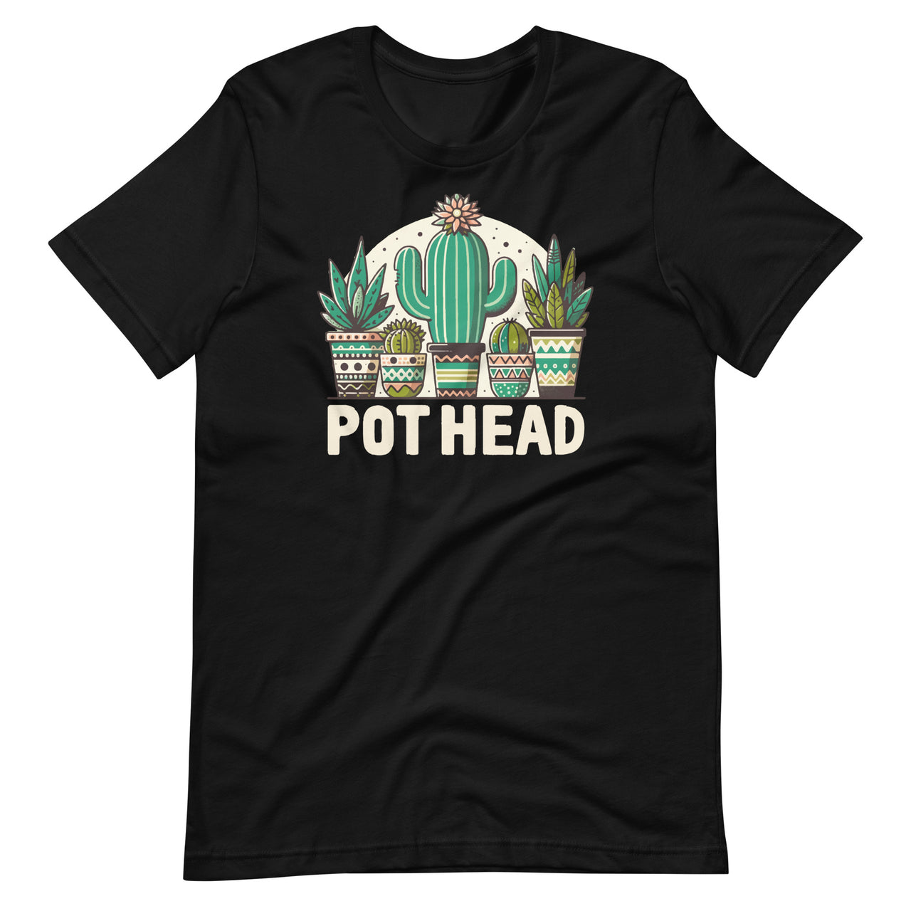 Plant Lover and Gardener Pot Head Succulent Plant Appreciation Day Unisex T-Shirt