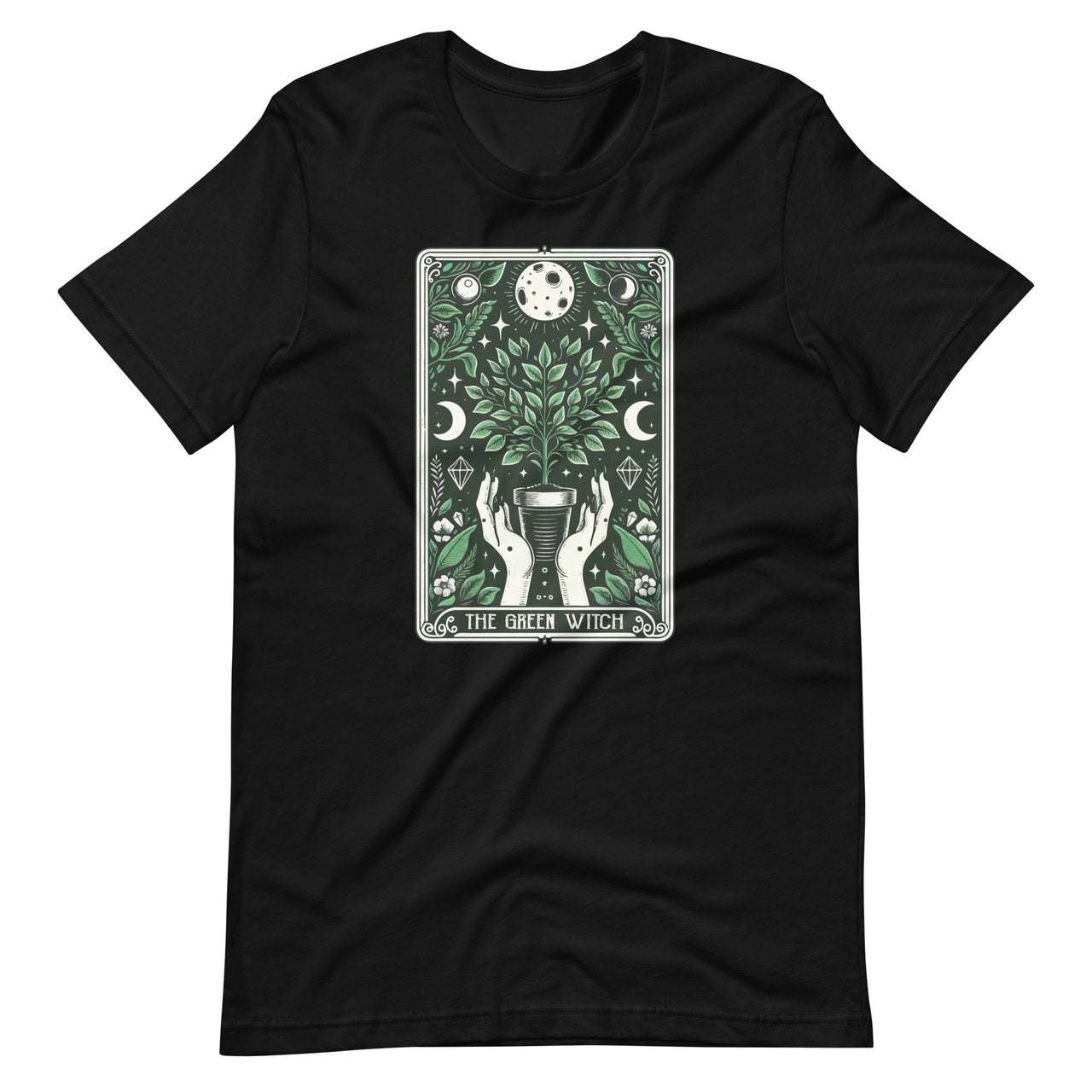 Tarot Card Green Witch Plant Lover Gardening Plant Appreciation Day Unisex T-Shirt