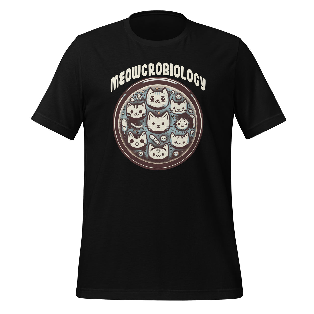 Science Cat Meowcrobiology Meowcrobiologists Funny Meow Unisex T-Shirt