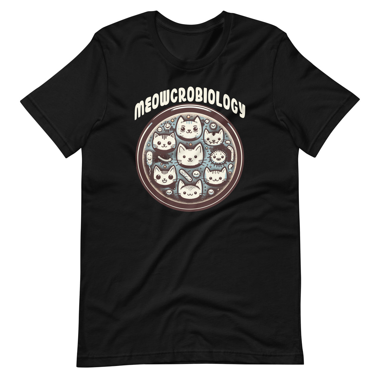 Science Cat Meowcrobiology Meowcrobiologists Funny Meow Unisex T-Shirt