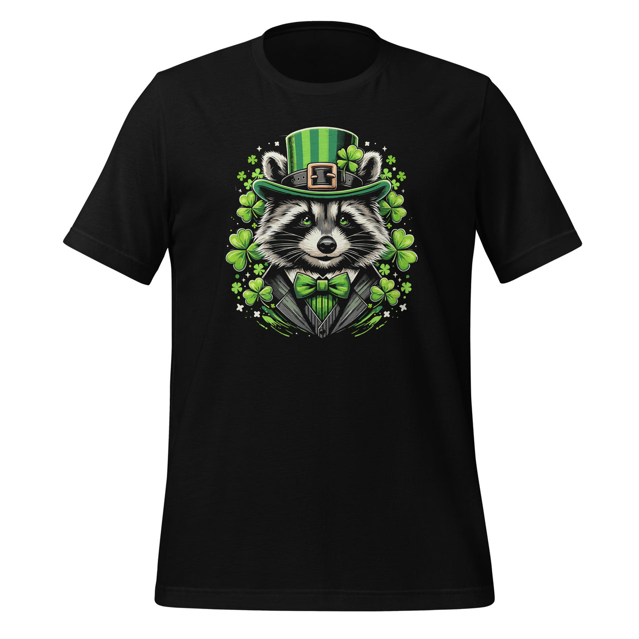 St Patricks Day Irish Raccoon Leprechaun Saint Paddys Unisex T-Shirt