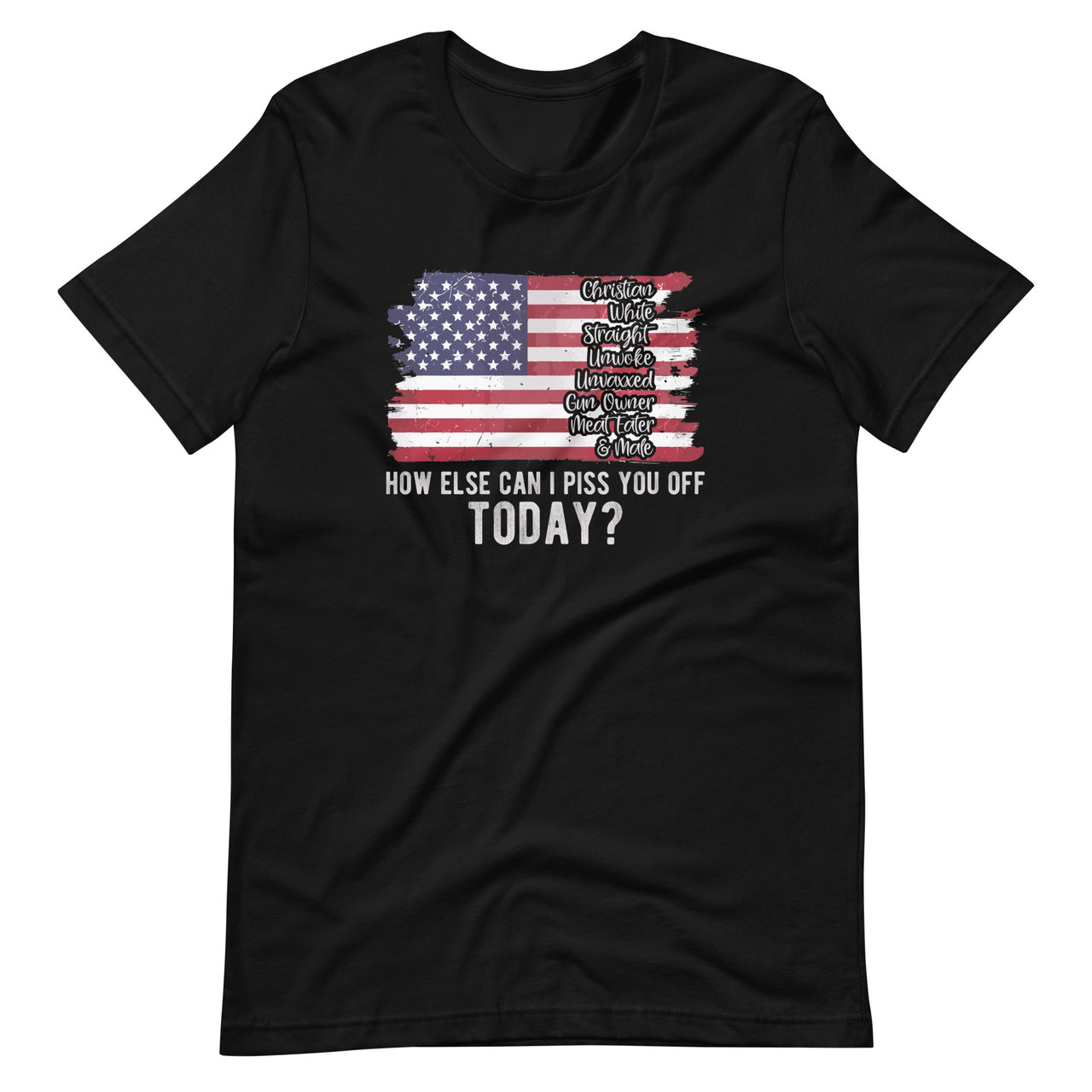 How Else Can I Piss You Off Today American Flag Christian Unisex T-Shirt