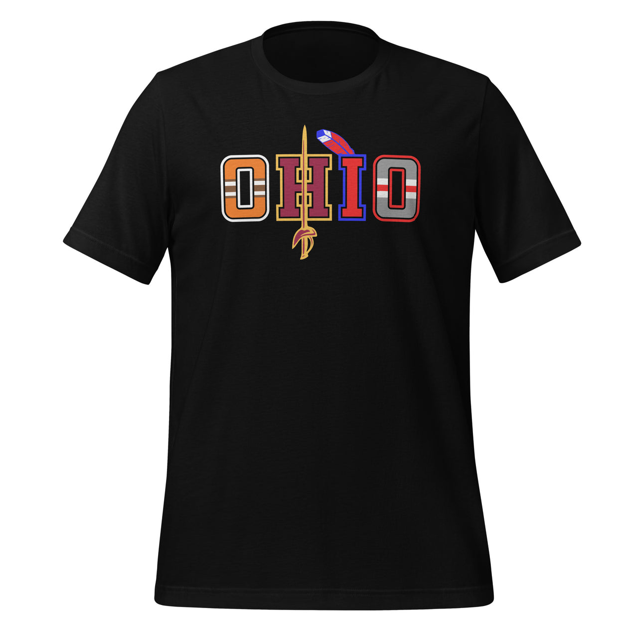 OHIO Sports Fans Cleveland and Columbus Vintage Unisex T-Shirt