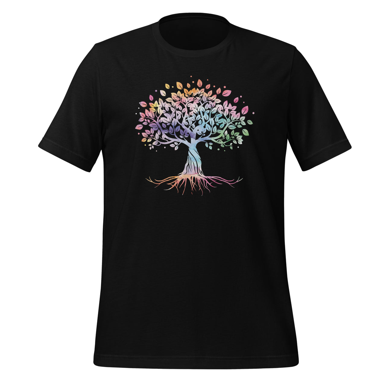 Colorful Life Is Really Good Vintage Unique Tree Art Gift Short-Sleeve Unisex T-Shirt