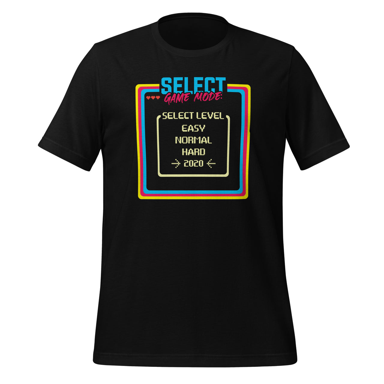 Select Game Mode Easy Normal Hard 2020 - Video Gamer Player Short-Sleeve Unisex T-Shirt