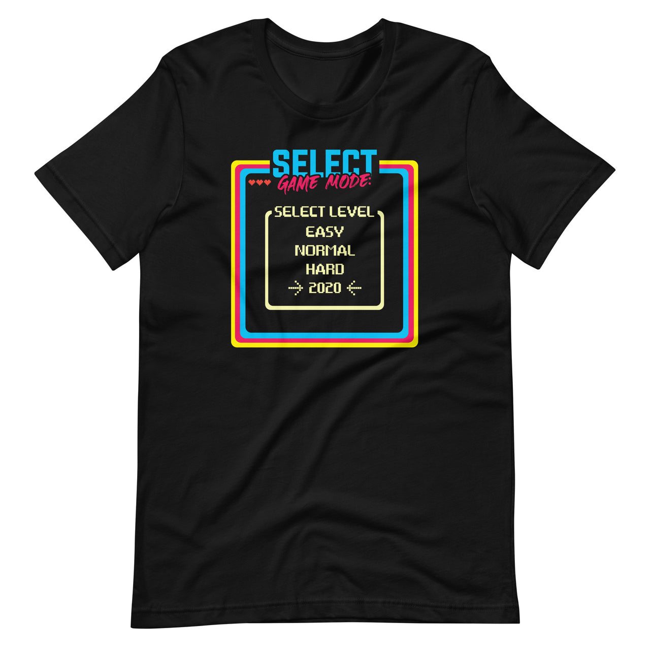 Select Game Mode Easy Normal Hard 2020 - Video Gamer Player Short-Sleeve Unisex T-Shirt