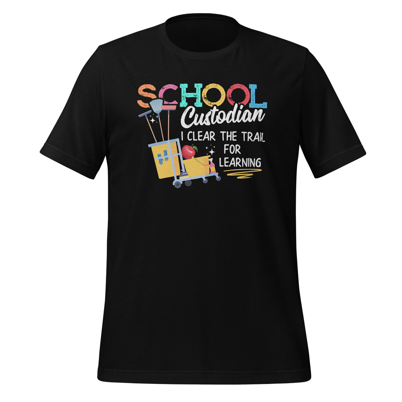 School Custodian Clear Trail Learning - Janitor Appreciation Short-Sleeve Unisex T-Shirt