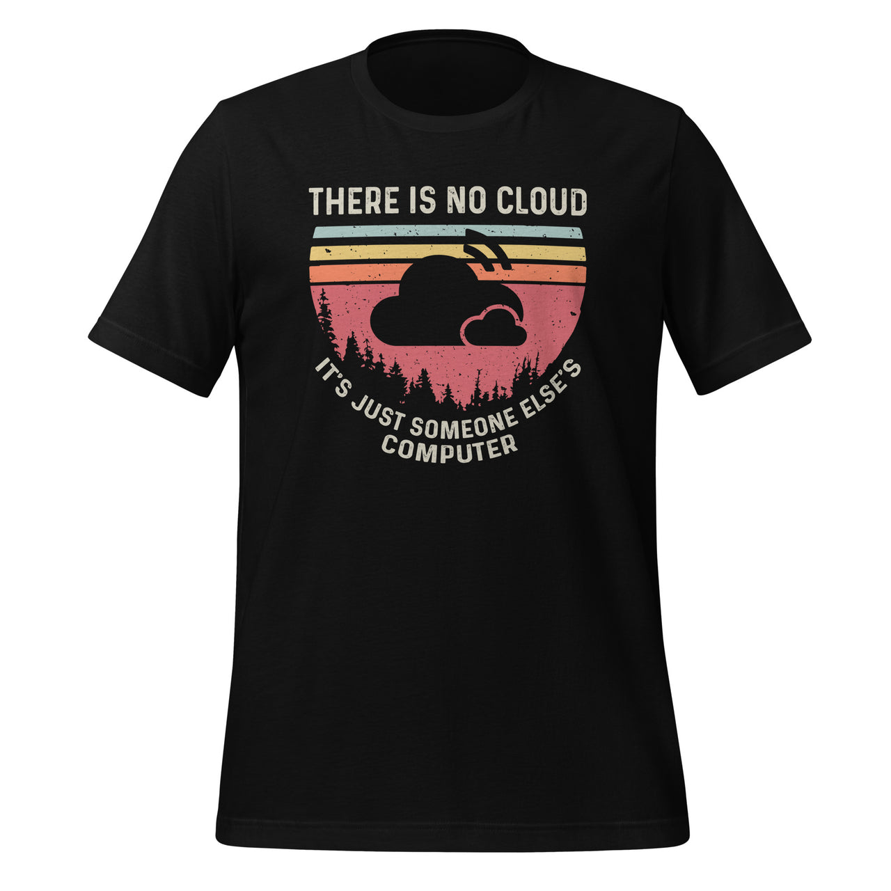 There Is No Cloud It's Just Someone Else's Computer Vintage Short-Sleeve Unisex T-Shirt