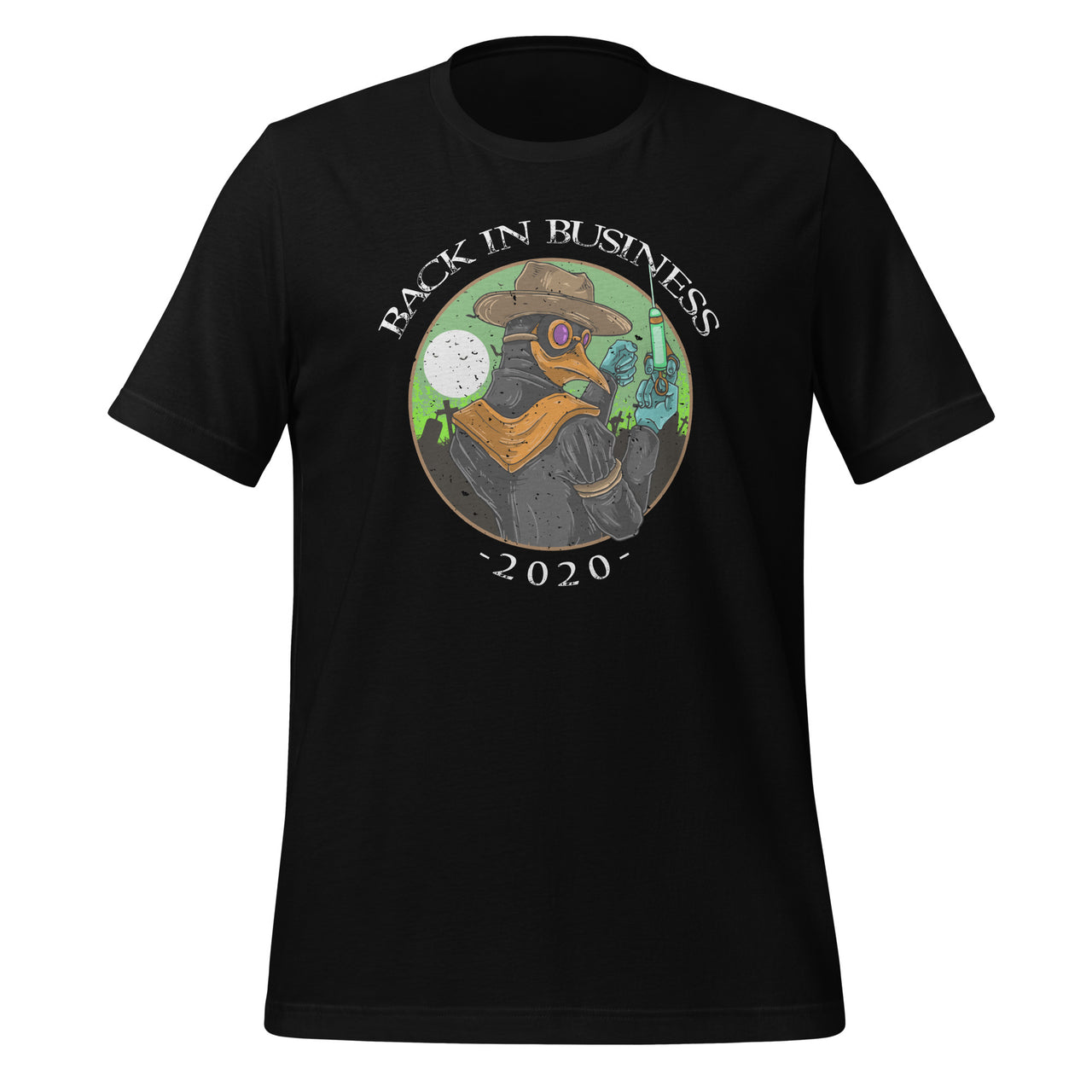 Back In Business 2020 - Cool Plague Doctor Short-Sleeve Unisex T-Shirt