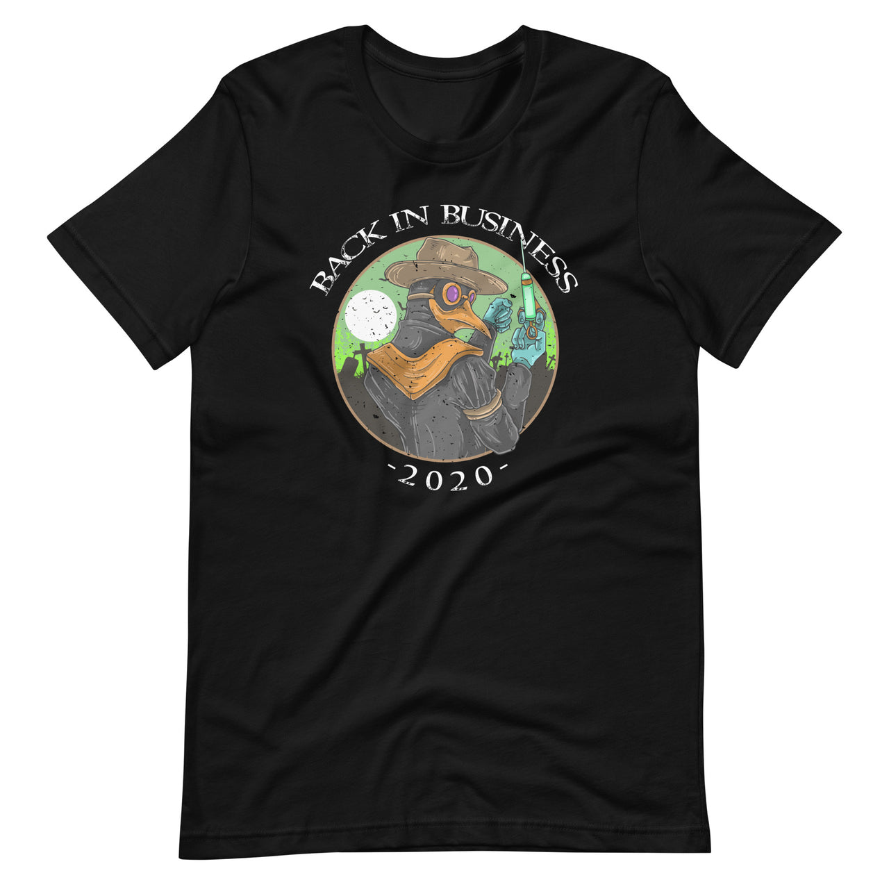 Back In Business 2020 - Cool Plague Doctor Short-Sleeve Unisex T-Shirt