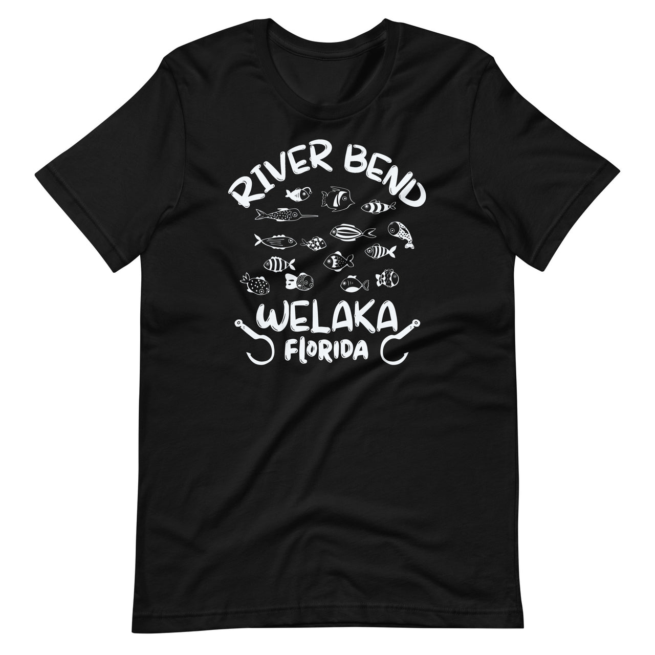 River Bend Welaka Florida  - Boat Fishing Lover - Fisherman Short-Sleeve Unisex T-Shirt