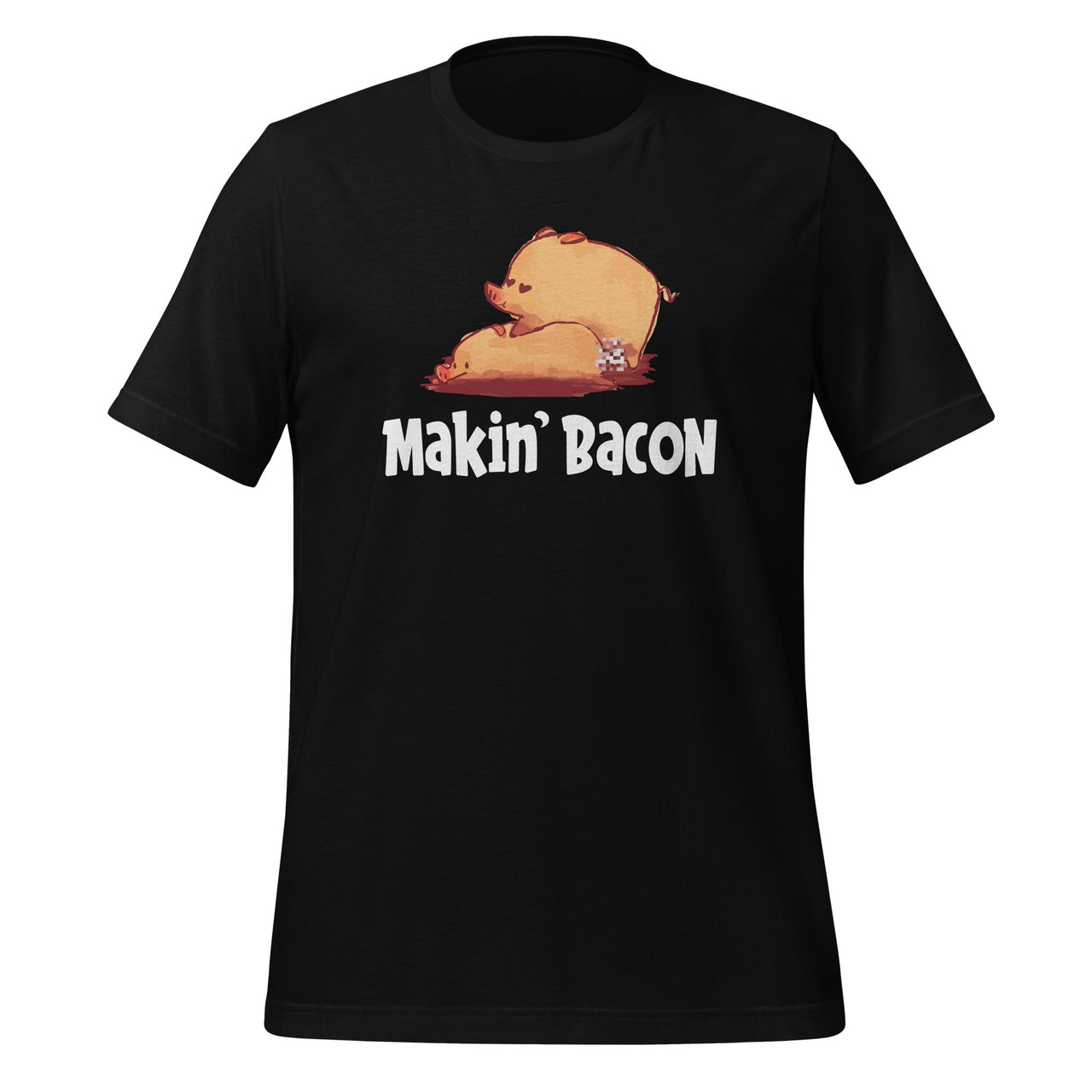 Makin' Bacon - Funny Pork Bacon Humor - National Pig Day Short-Sleeve Unisex T-Shirt