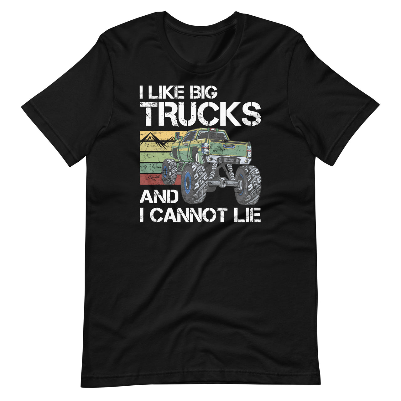 I Like Big Trucks and I Cannot Lie - Vintage Retro Truck Short-Sleeve Unisex T-Shirt